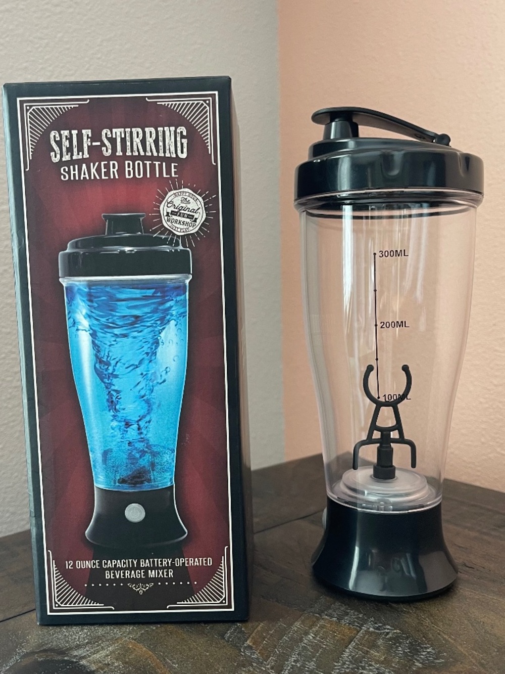 Self-Stirring Shaker Bottle & Beverage Mixer_12 Ounce